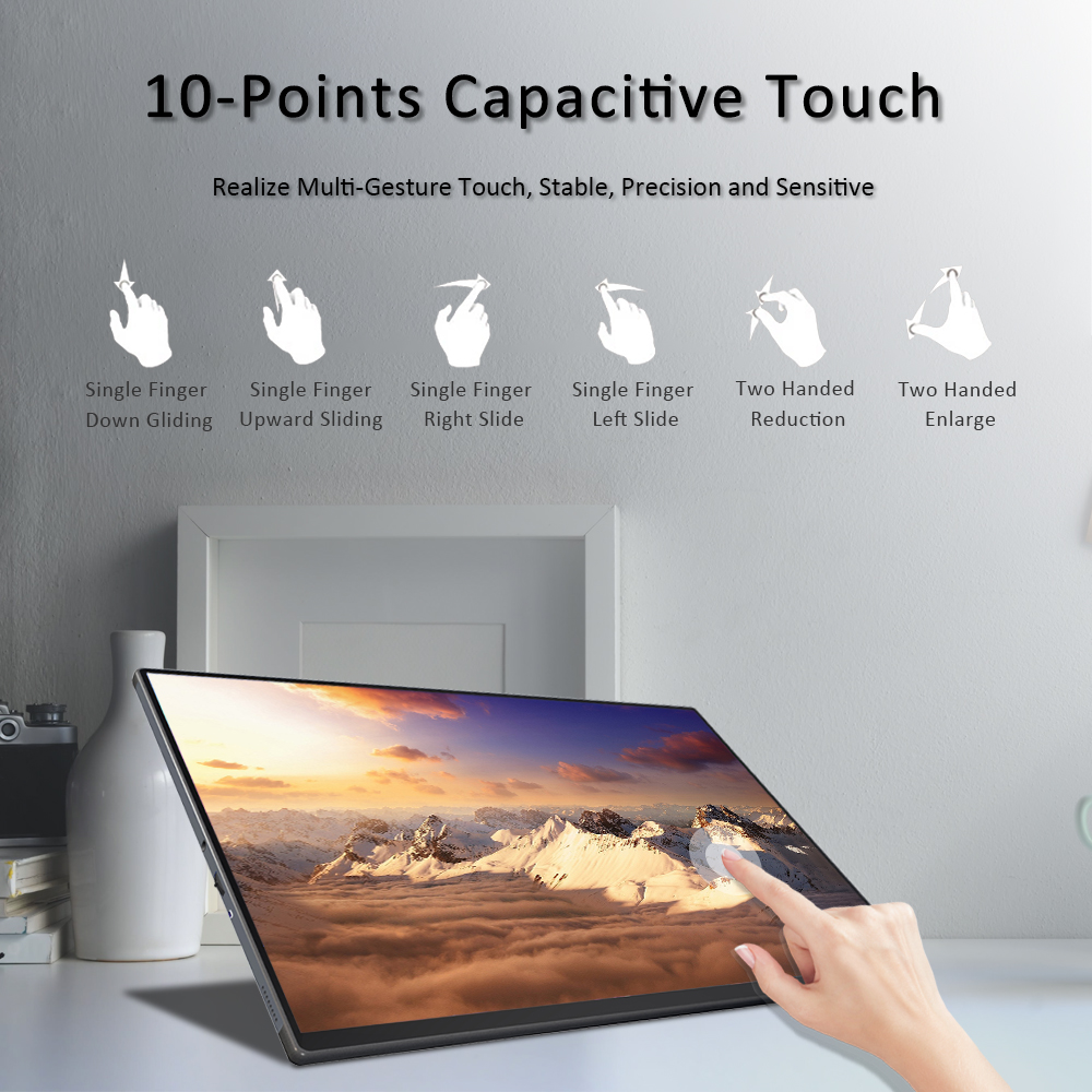 4K High type-c ips portable touch screen dual monitor supplier